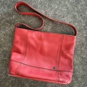 👜 [The Sak] Salmon Leather Purse Handbag, EUC